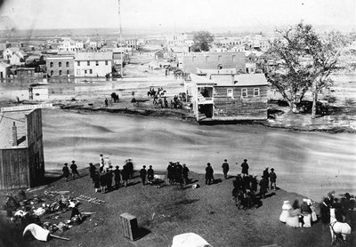 The Great Flood, Denver, Colorado, May 19 1864 by George D. Wakely